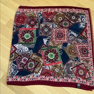 EUC Basile Vintage Scarf Wrap Made In ITALY Geometric print.